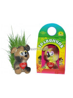 Покупайте травянчики - забавные фигурки-игрушки в форме зверей с семенами травы.