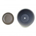 Горшок для цветов керамический с поддоном бутон камешки сер.N3 d17см