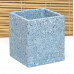 Горшок для цветов керамический с поддоном для цветов Синий кубик 12*12/h13см NK17/1