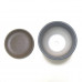 Горшок для цветов керамический с поддоном бутон метро серый N2 d14см